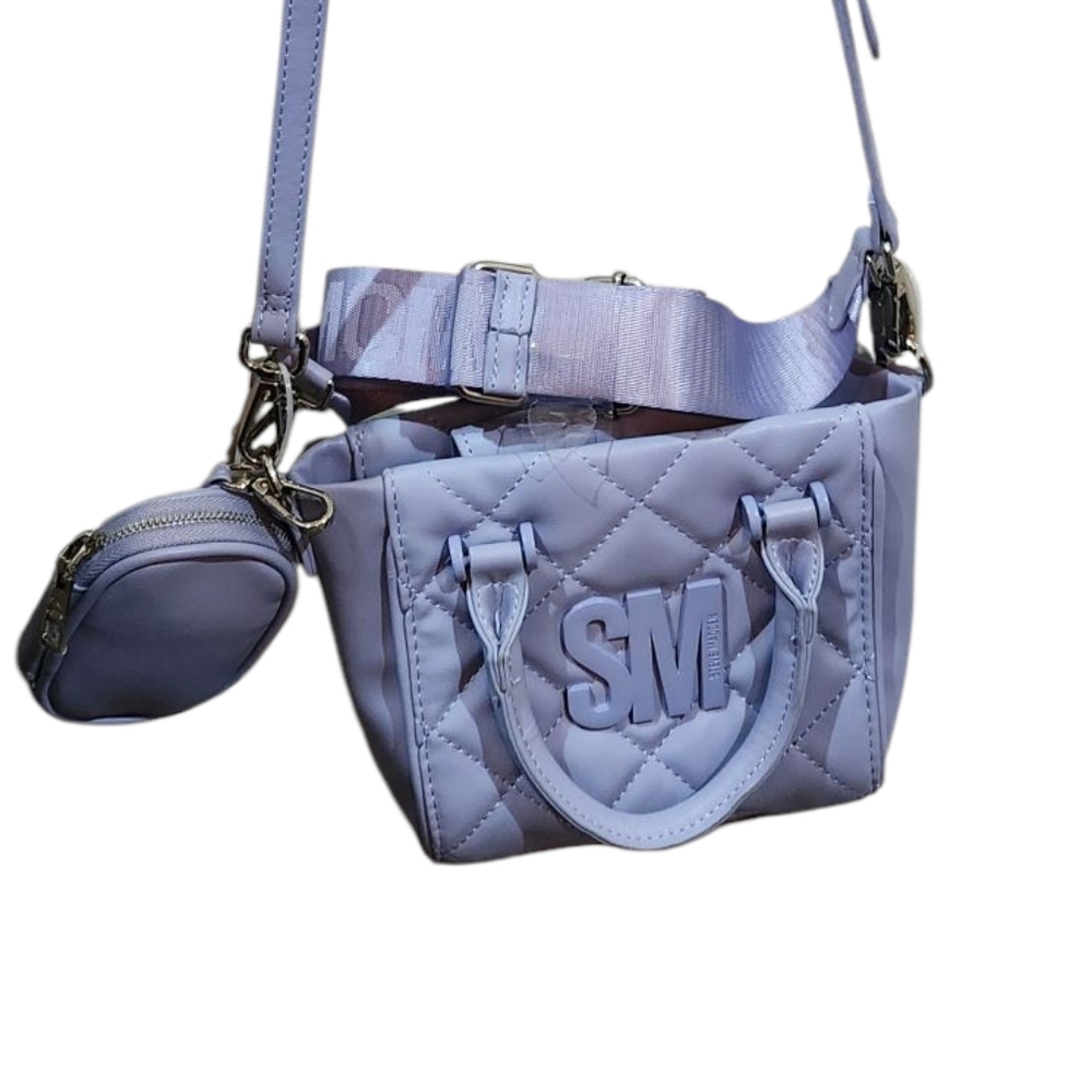 Steve Madden Lavender Quilted Crossbody Bag